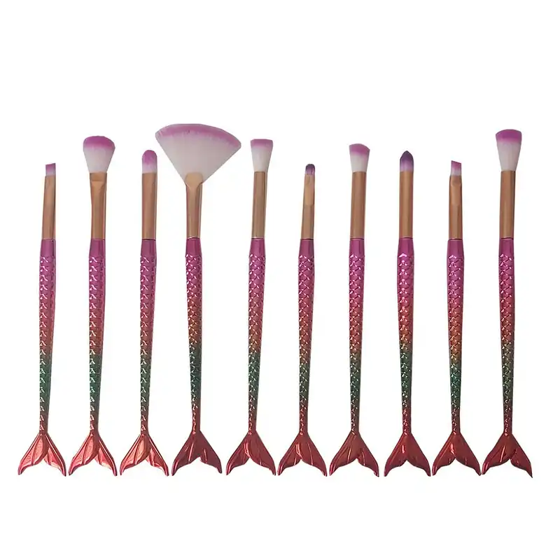 ست برس آرایشی مدل پری دریایی مجموعه 10 عددی