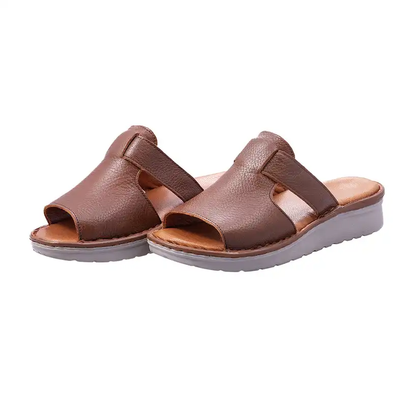 دمپایی زنانه ماکسیم مدل کمند رنگ عسلی