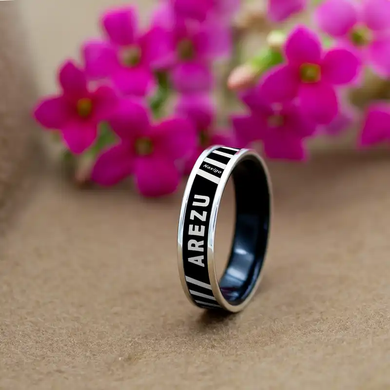 انگشتر ناکسیگو مدل شب تاب طرح آرزو کد RB15779