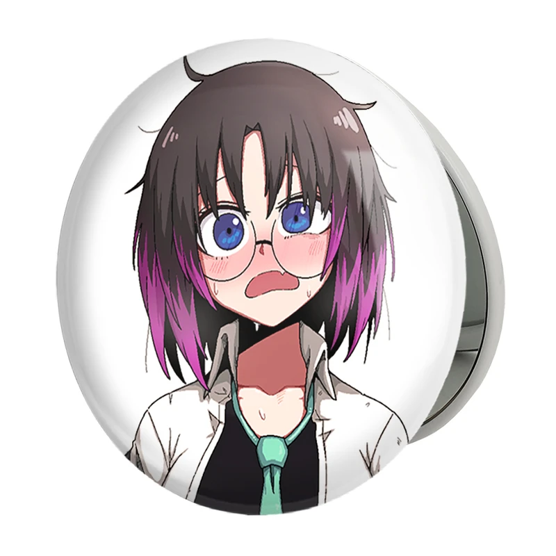 آینه جیبی خندالو طرح الما انیمه اژدهای خدمتکار کوبایاشی مدل تاشو کد 36274