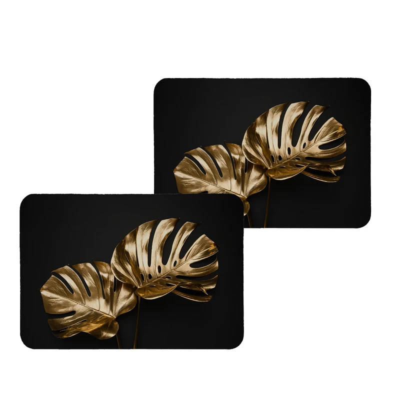 زیربشقابی طرح برگ کد 8928 بسته 2 عددی 