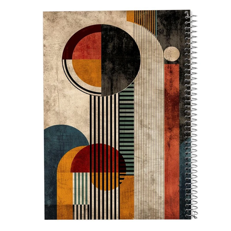 دفتر ژورنال نویسی 50 برگ مدوپد مدل نقطه ای طرح اشکال فانتزی کد DF16272