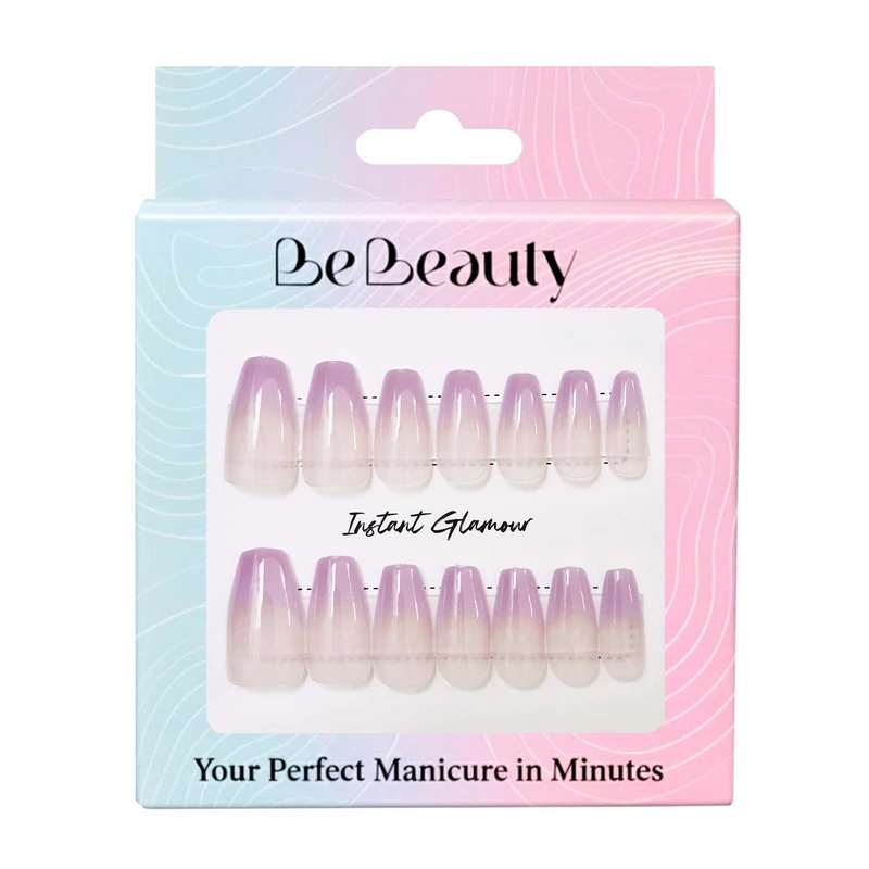 ناخن مصنوعی دست بی‌بیوتی مدل Ballerina209  بسته 14 عددی