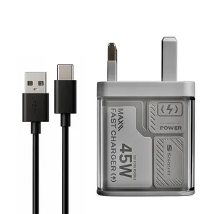 شارژر دیواری 45 وات سولوفر مدل TC-70 Fast charging به همراه کابل تبدیل USB-C
