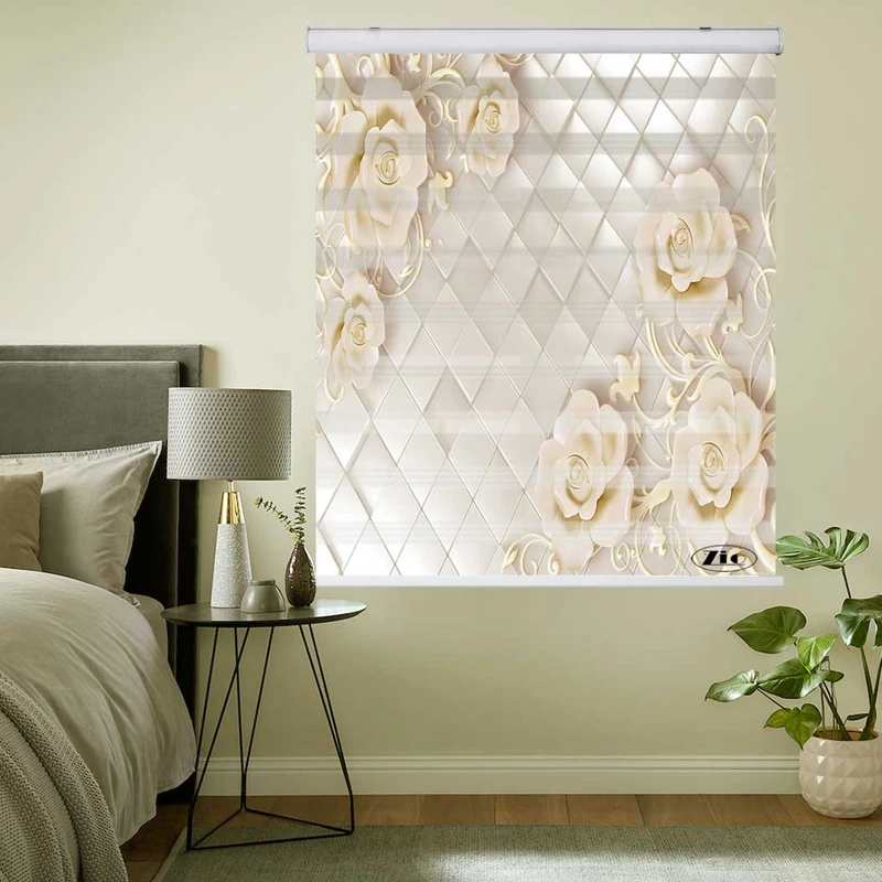 پرده زبرا زیو کد 3D1208 سایز 150x200 سانتی متر