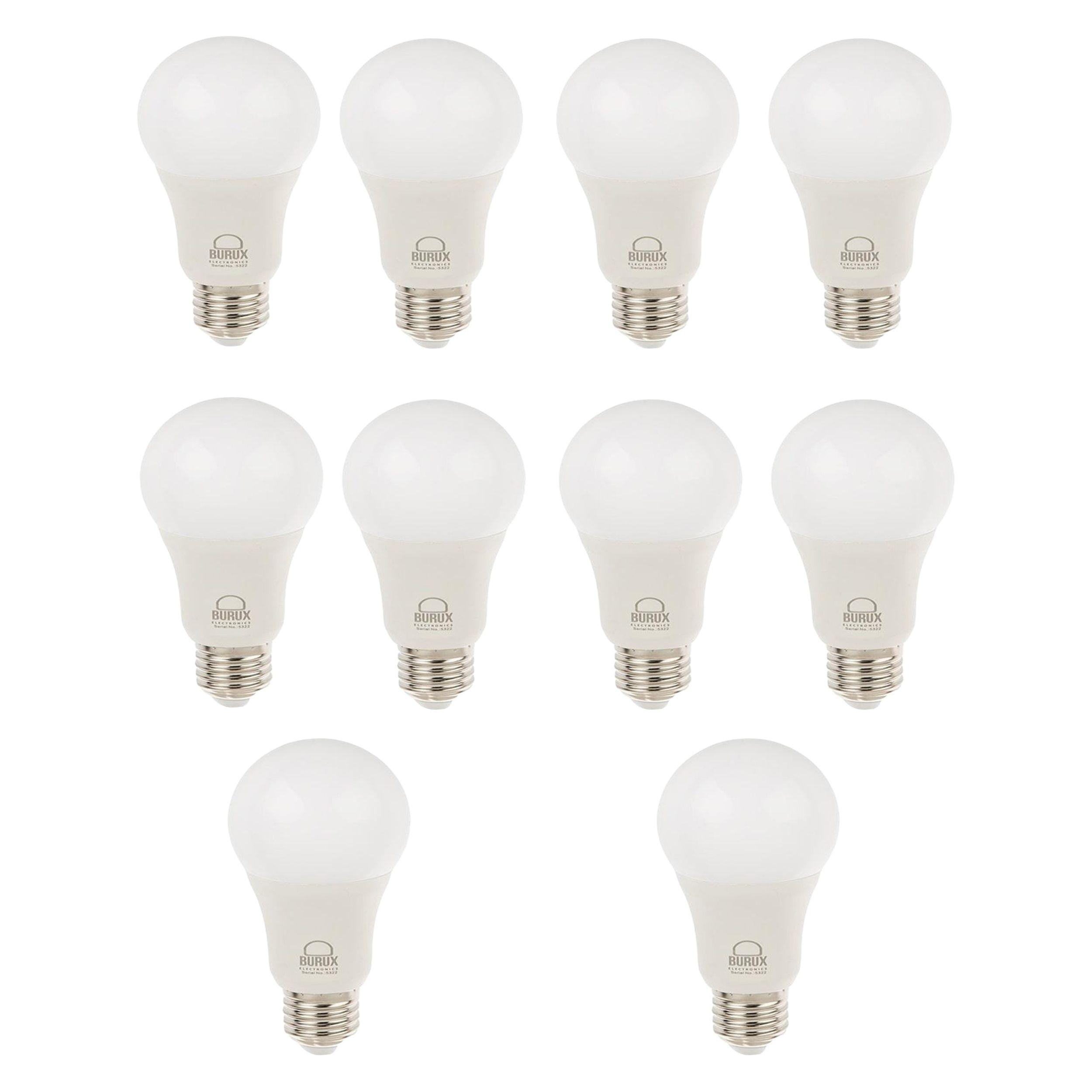لامپ LED بروکس 10 وات مدل A60 پایه E27 بسته 10 عددی