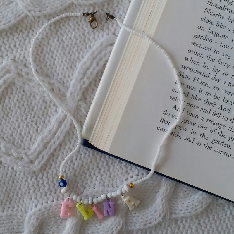 گردنبند دخترانه مدل تابستانی اسم الینا کد G220