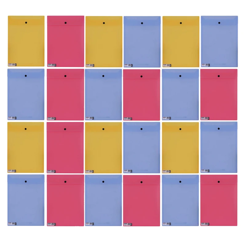 پوشه دکمه دار پاپکو مدل 117 بسته 24 عددی