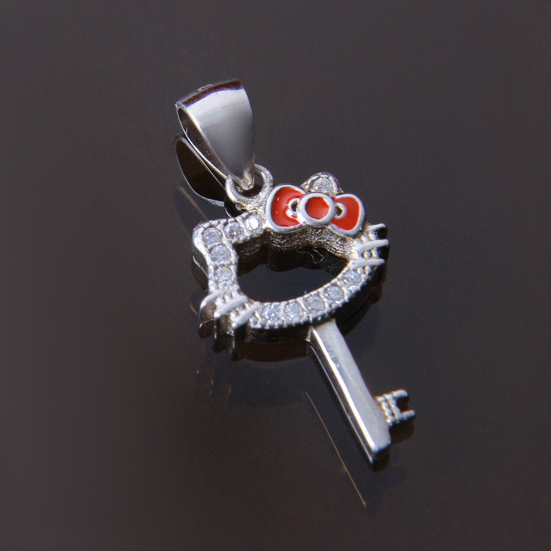 آویز گردنبند نقره زنانه بازرگانی میلادی کد PKR-128