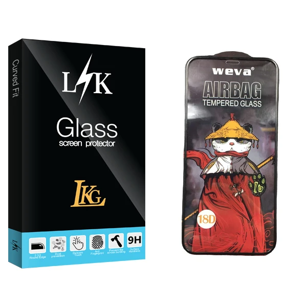 محافظ صفحه نمایش شیشه ای ال کا جی مدل LK Pro_Airbag مناسب برای گوشی موبایل اپل iPhone 12 Pro Max