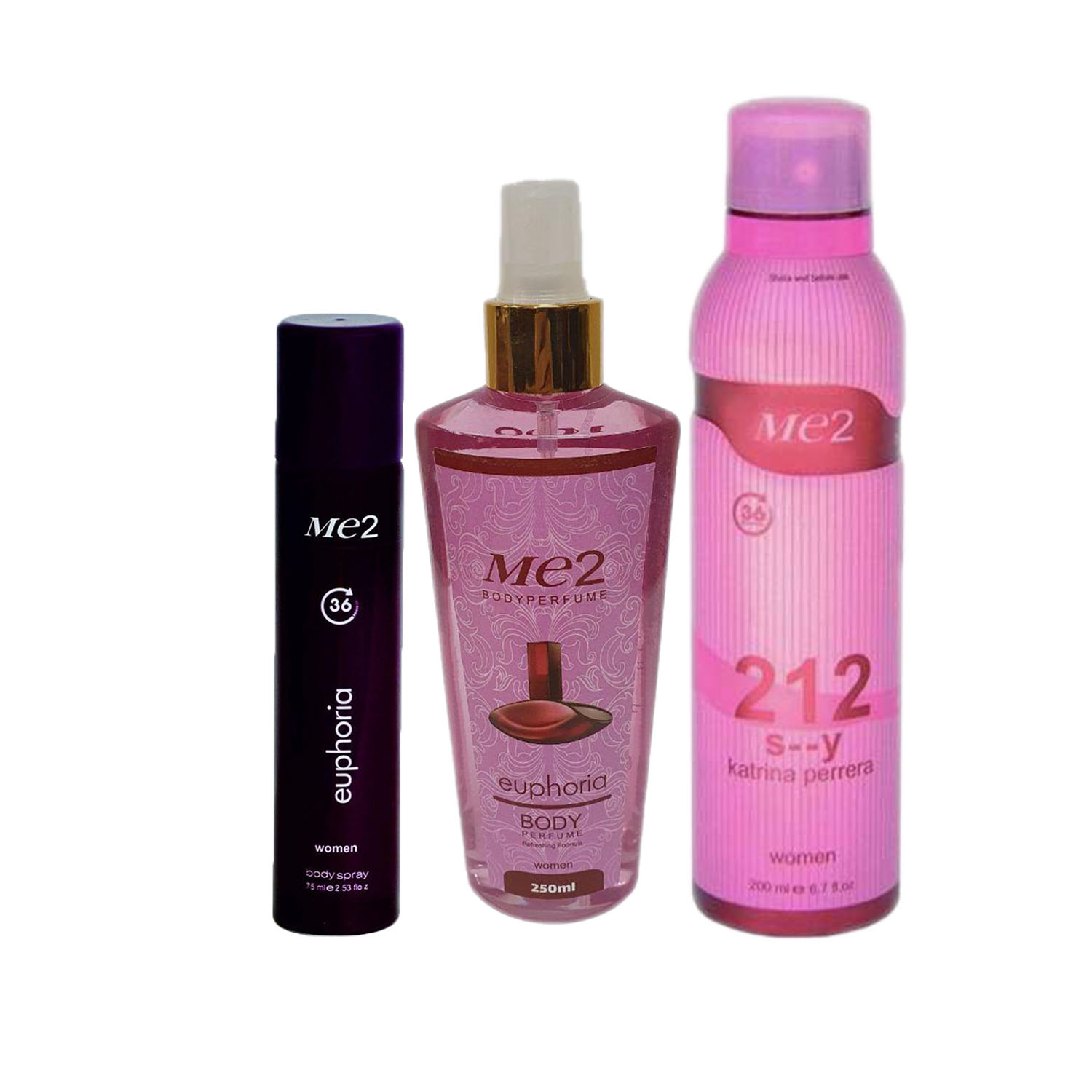  بادی اسپلش و اسپری بدن زنانه می تو مدل 225 مجموعه 3 عددی 