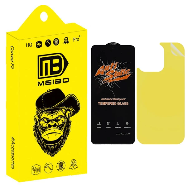 محافظ صفحه نمایش میبو مدل Antistatic مناسب برای گوشی موبایل اپل iPhone 16 Pro Max به همراه محافظ پشت گوشی