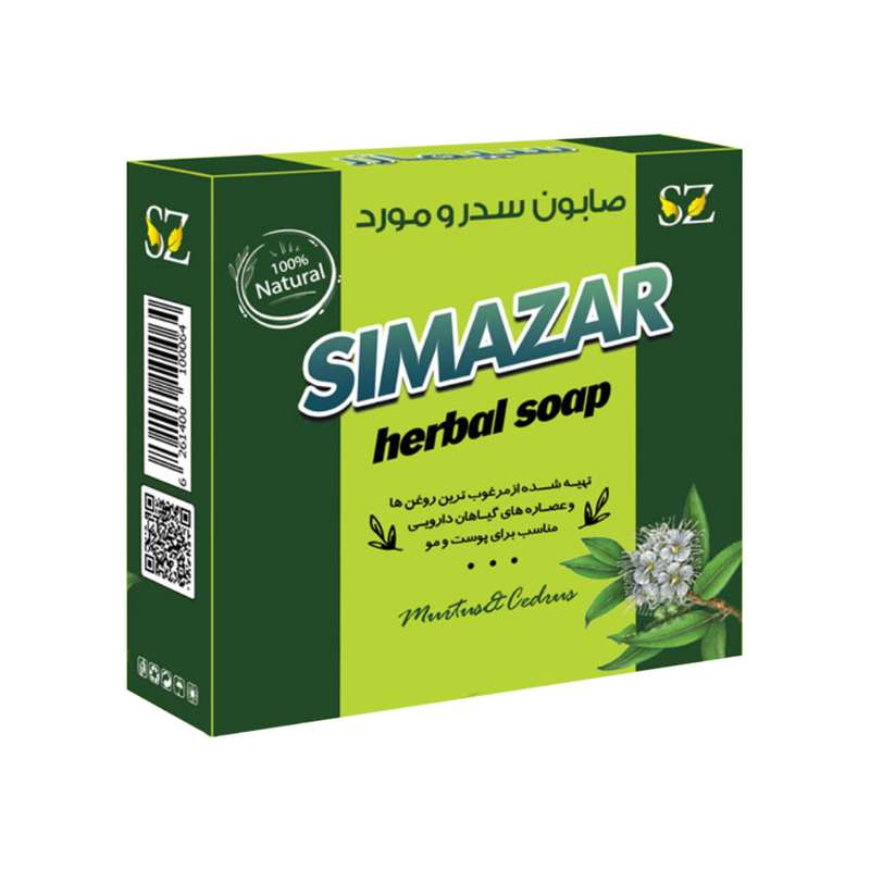 صابون شستشو سیمازر مدل سدر و مورد وزن 80 گرم صابون شستشو سیمازر مدل سدر و مورد وزن 80 گرم