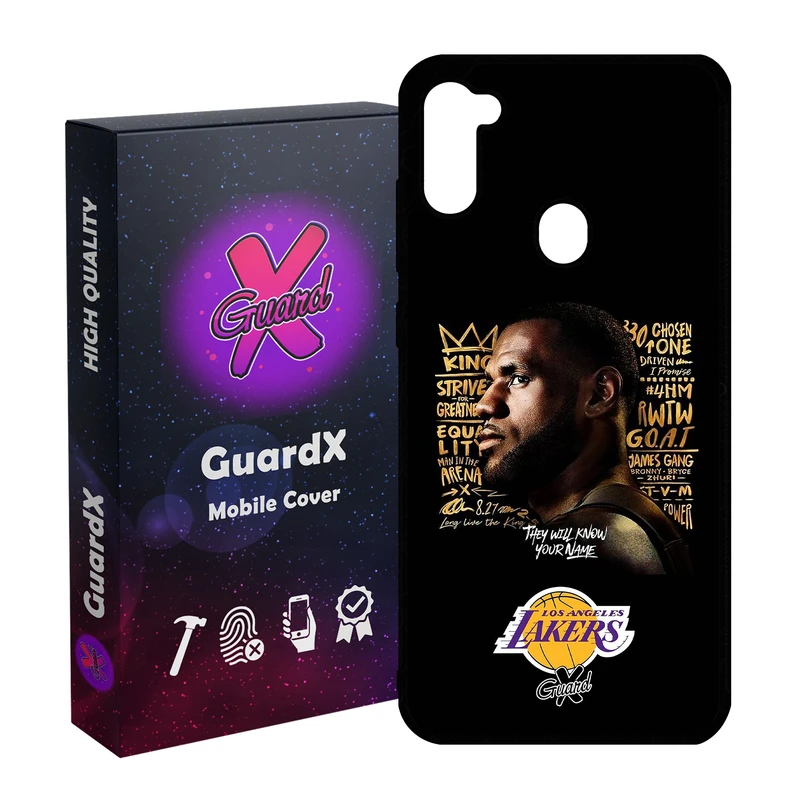 کاور گارد ایکس طرح Lebron James مدل Glass10120 مناسب برای گوشی موبایل سامسونگ Galaxy A11 / M11