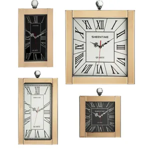 ساعت دیواری شینتایم مدل Mirror-set مجموعه 4 عددی