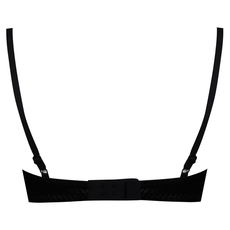 ست شورت و سوتین زنانه جینا مدل فنردار گیپوری کد 4706-1400 به همراه نگهدارنده جوراب رنگ مشکی