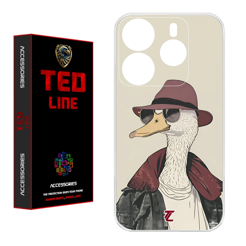 کاور تدلاین طرح اردک کد 1154 مناسب برای گوشی موبایل شیائومی Redmi Note 14 4G