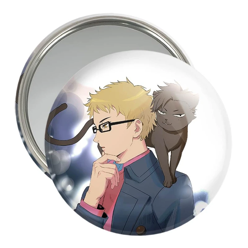 آینه جیبی خندالو مدل سوکیشیما کئی انیمه آبشار سرنوشت هایکیو کاگیاما  کد 11207