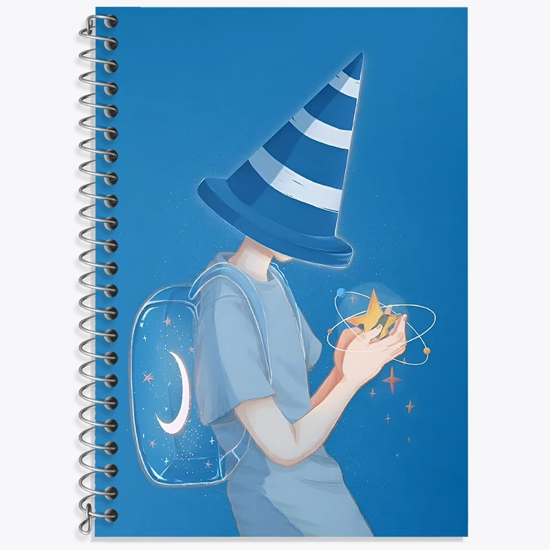 دفتر زبان 50 برگ خندالو مدل سه خط طرح دخترانه کد N3104