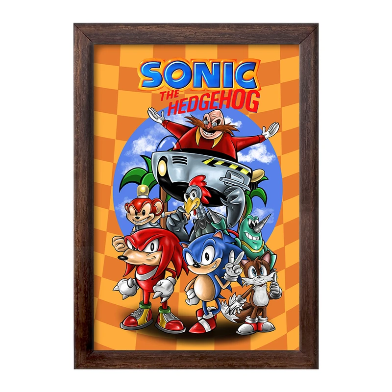 تابلو خندالو طرح سونیک (Sonic) کد F656