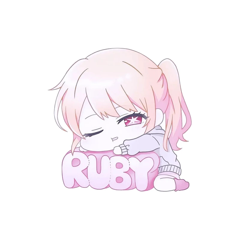 استیکر لپ تاپ و موبایل مدل انیمه طرح اوشی نو کو روبی هوشینو oshi no ko Ruby Hoshino کد 1202