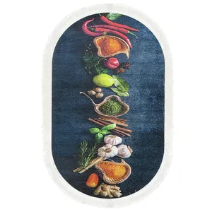 پادری طرح بیضی کد p41 سایز 50×80 سانتی متر