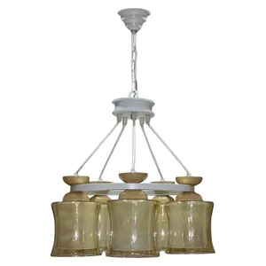 لوستر چشمه نور پنج شعله کد G690.5-WT