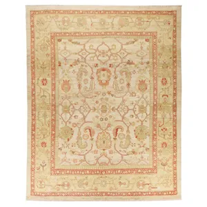 فرش دستباف نه و نیم متری سی پرشیا کد 179683 زمینه کرم