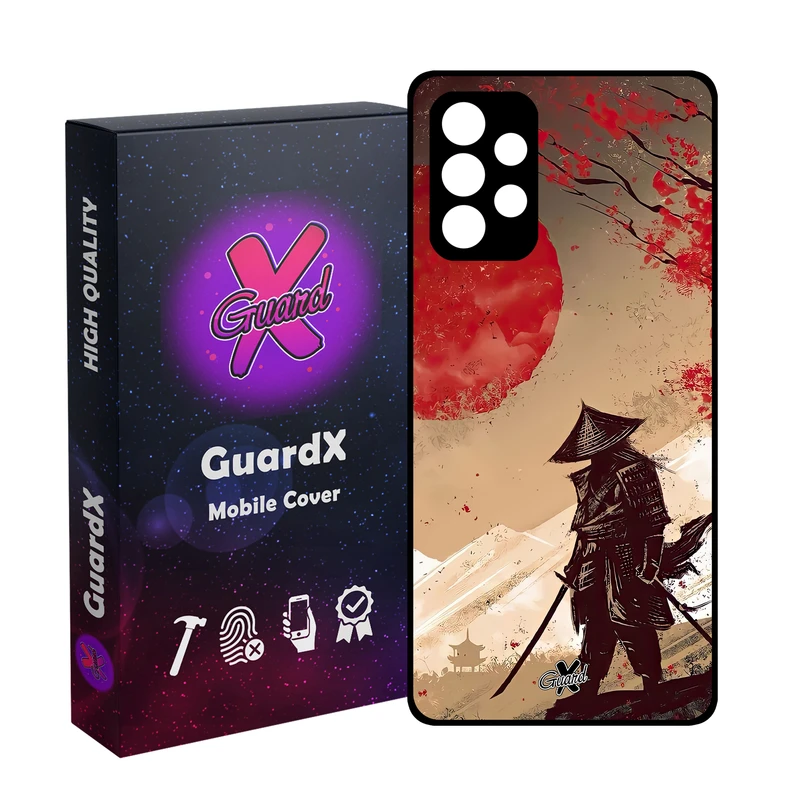 کاور گارد ایکس طرح سامورایی مدل Glass10606 مناسب برای گوشی موبایل سامسونگ Galaxy A52/A52S