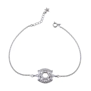   دستبند نقره زنانه بازرگانی میلادی کد DP_064