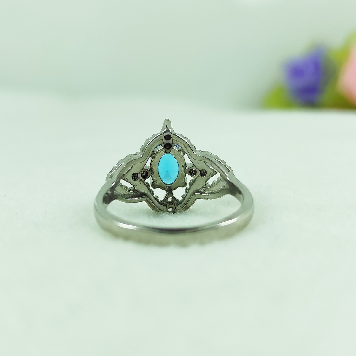 انگشتر نقره زنانه سلین کالا مدل توپاز