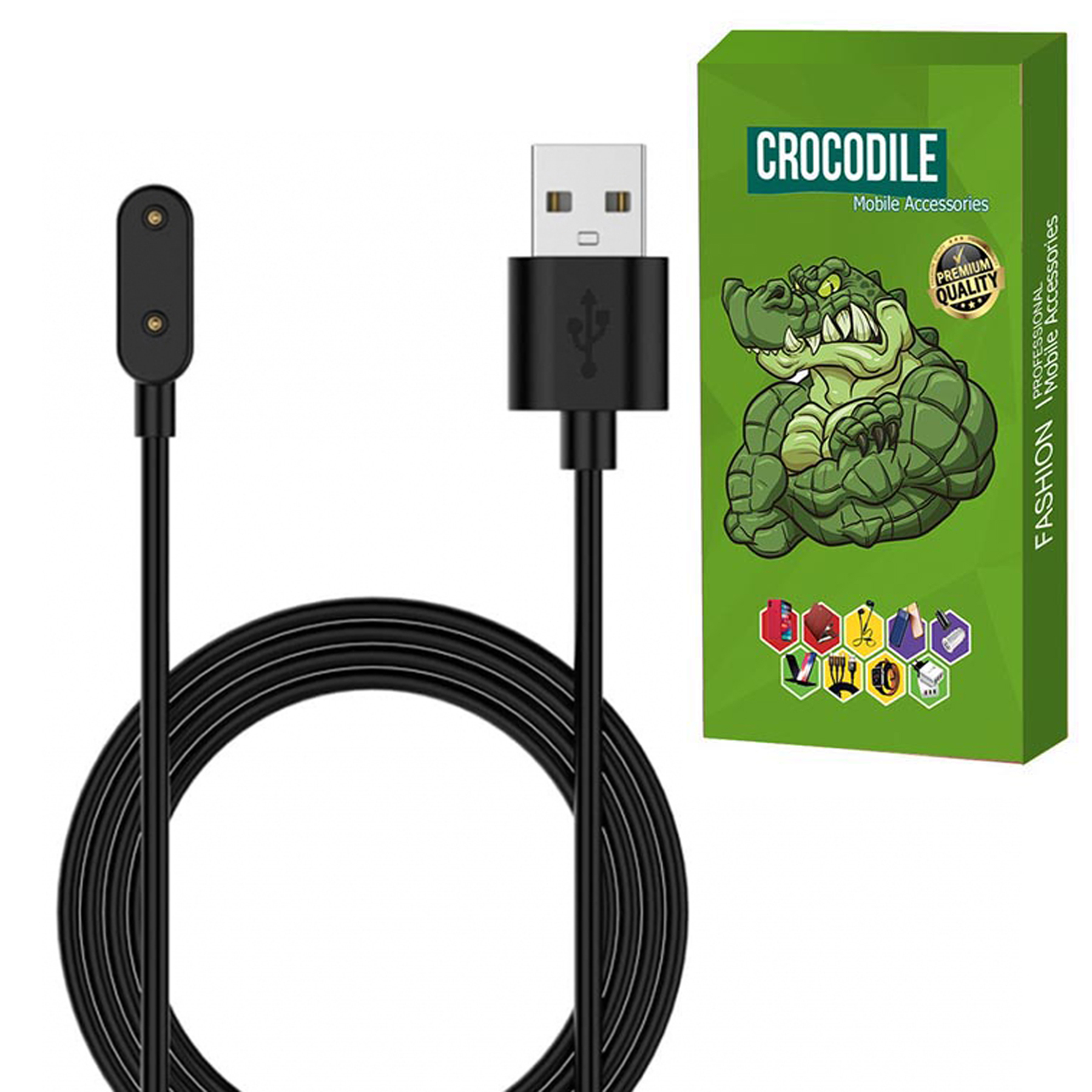 کابل شارژ کروکودیل مدل C-Charge مناسب برای ساعت هوشمند هواوی Watch Fit 2/Watch Fit/Watch Fit Mini