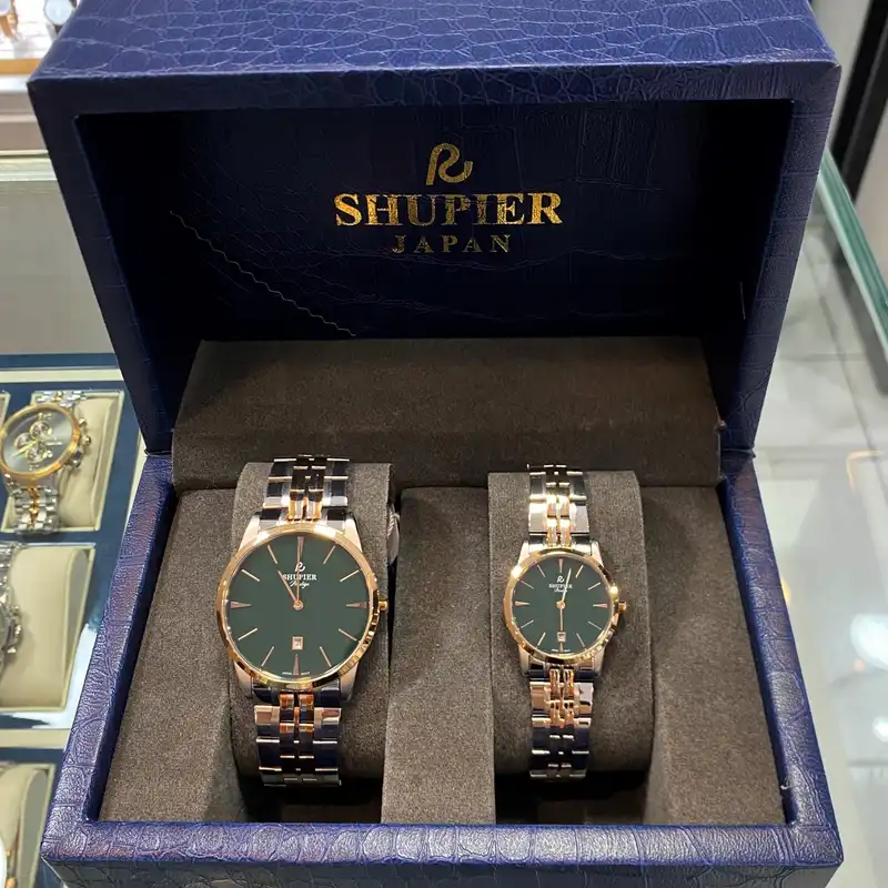 ست ساعت مچی عقربه ای زنانه و مردانه شوپیر مدل GL174A014