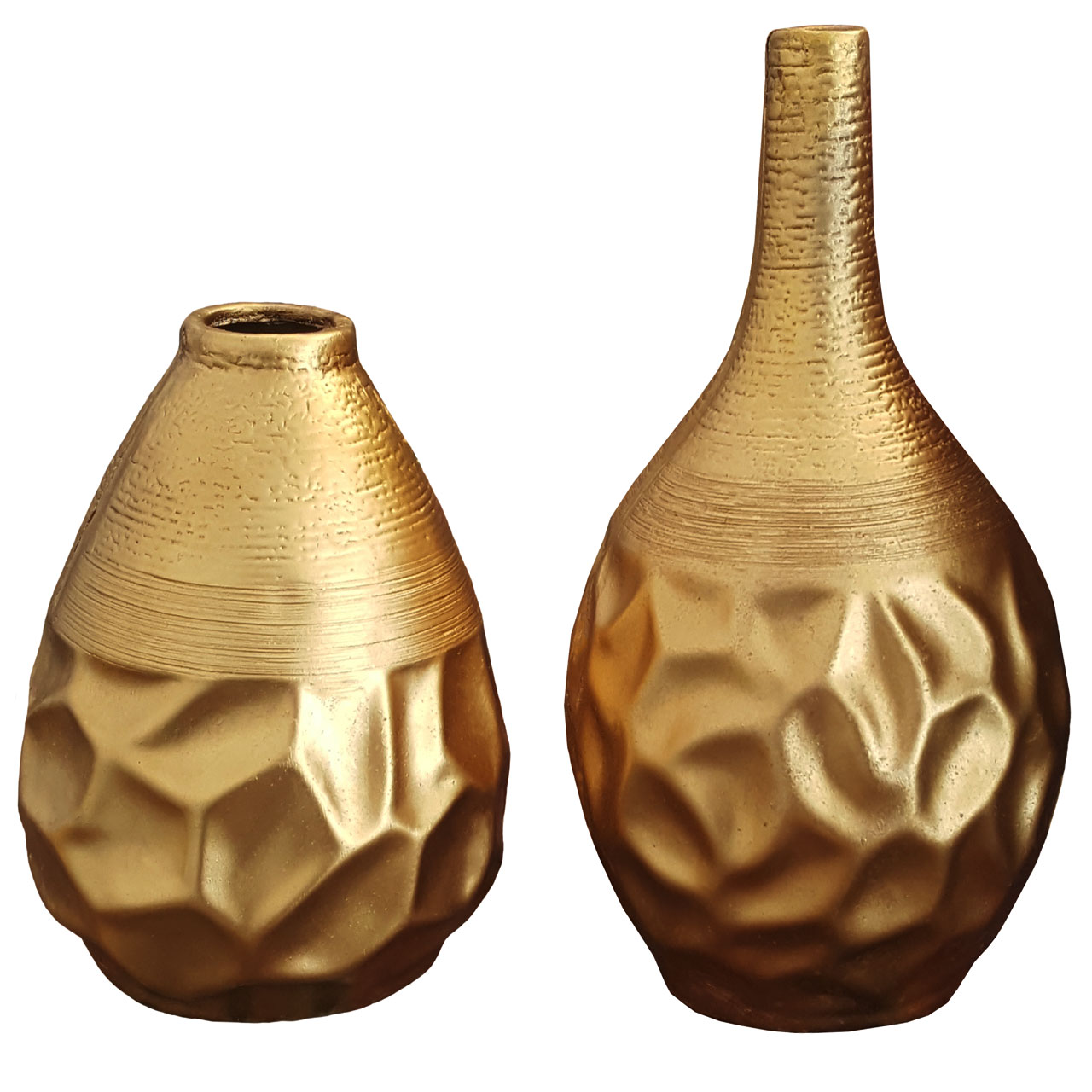 گلدان دکوری لیلپار طرح شیک مدل HOA-1218 T مجموعه دو عددی