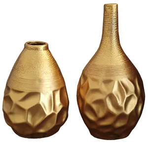 گلدان دکوری لیلپار طرح شیک مدل HOA-1218 T مجموعه دو عددی