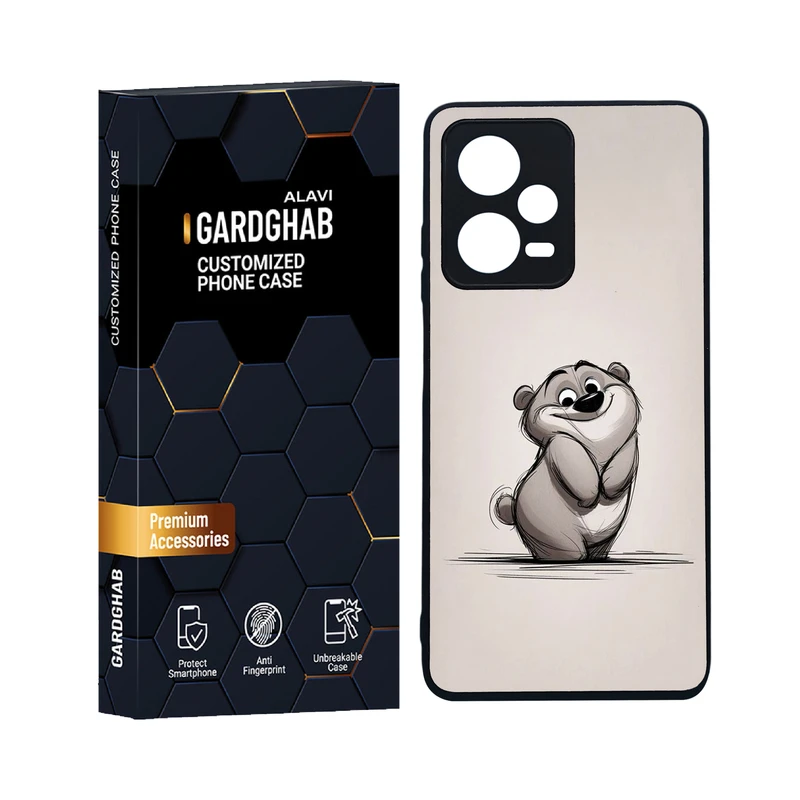 کاور گارد قاب علوی مدل دورژله ای کارتنی و انیمه مناسب برای گوشی موبایل شیائومی Redmi Note 12 Pro 5G