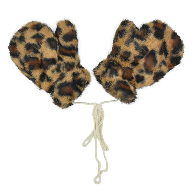 دستکش دخترانه مدل پلنگی کد set_361