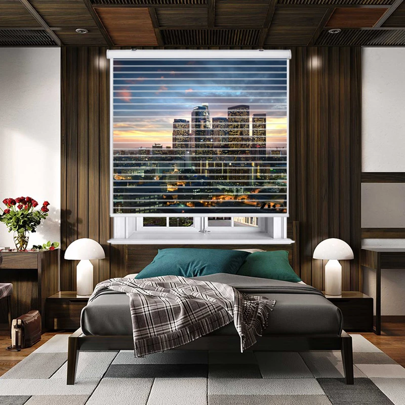 پرده زبرا زیو مدل C-2017 سایز 150x150 سانتی متر