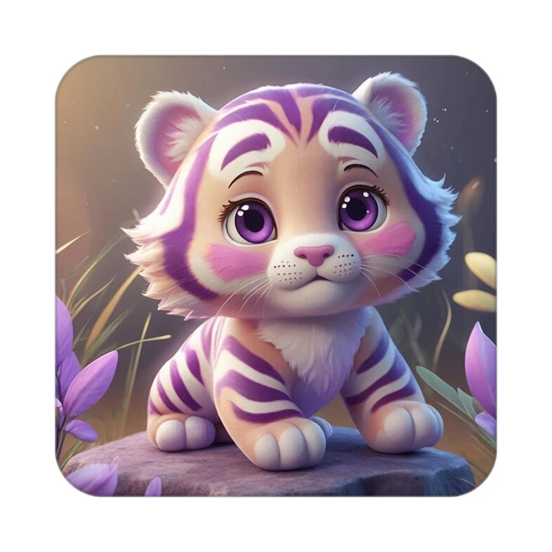 زیر لیوانی کاکتی طرح شیر مدل mp22934