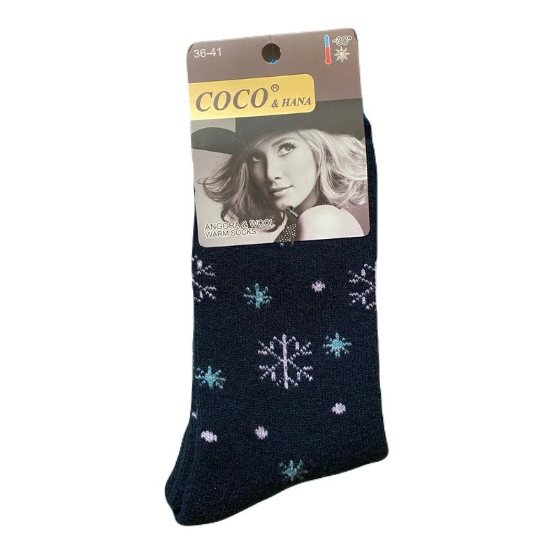 جوراب ساق بلند زنانه کوکو اند هانا مدل پشمی و حوله ای