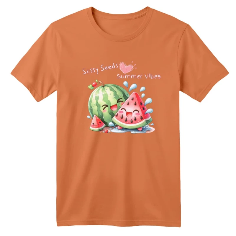 تی شرت آستین کوتاه بچگانه مدل هندوانه یلدایی کد 74