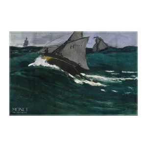 کاغذ کادو ترمه طراحان ایده مدل موج سبز از مونه کد art0167 سایز 57x37 سانتی متر