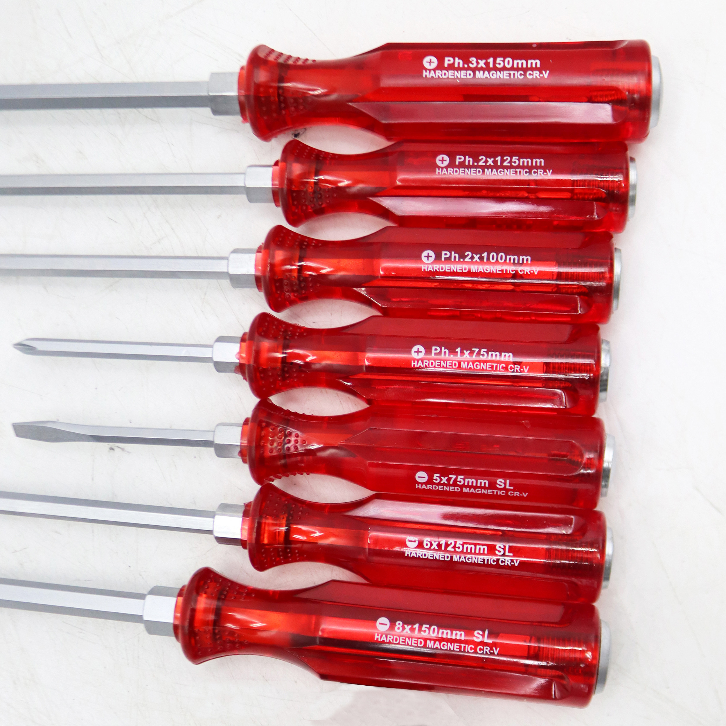 پیچ گوشتی ضربه خور دوسو و چهارسو اس تی ای مدل YP-07S مجموعه 7 عددی