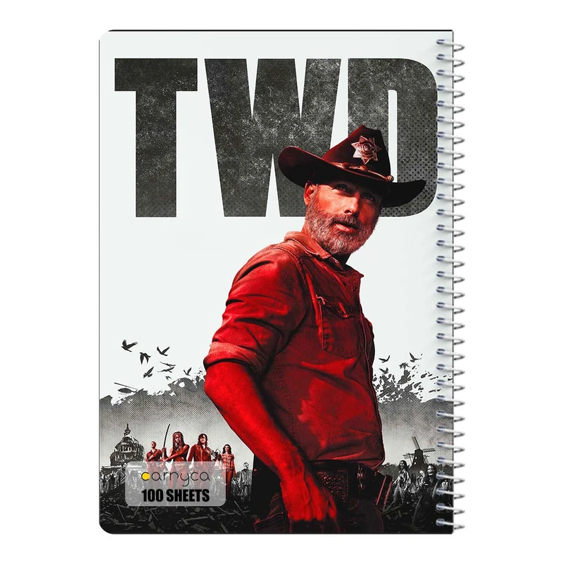 دفتر مشق 100 برگ سیمی کارنیکا طرح مردگان متحرک The Walking Dead کد 56179