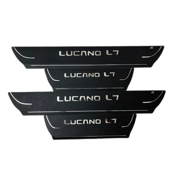 برچسب پارکابی خودرو استیک طرح چرم کد M338 مناسب برای لوکانو L7 مجموعه 4 عددی