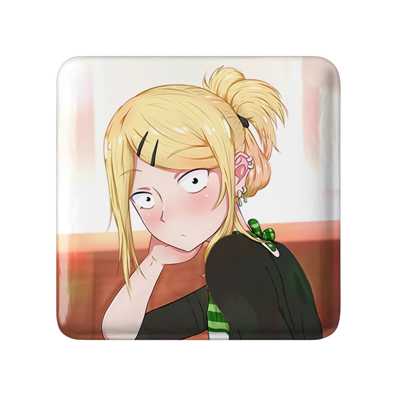 مگنت خندالو طرح اندو سایا انیمه داگاشی کاشی Dagashi Kashi  مدل مربعی کد 22533