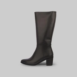 بوت پاشنه دار زنانه چرم مشهد مدل j2796-001-37