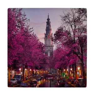 زیر لیوانی  طرح خیابان اروپایی کد    6147600_5389