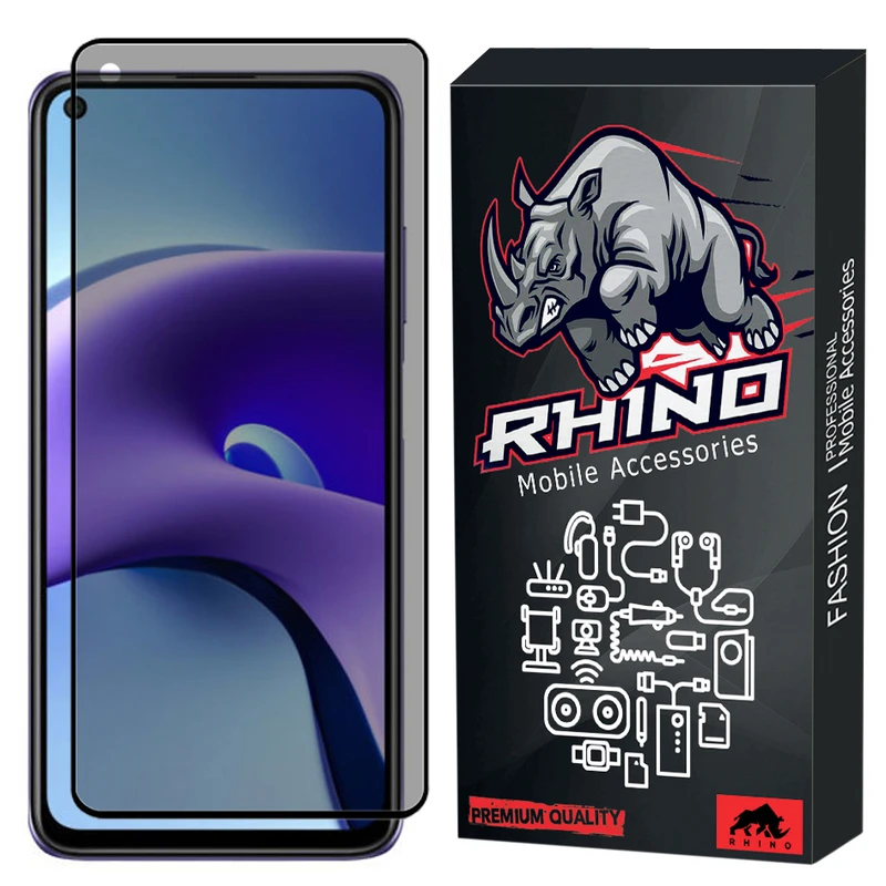 محافظ صفحه نمایش حریم شخصی راینو مدل RGP مناسب برای گوشی موبایل شیائومی Redmi Note 9