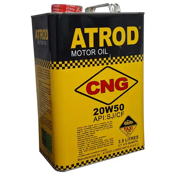 روغن موتور آترود مدل 20W50 SJ CNG 10000 حجم 3.5 لیتر